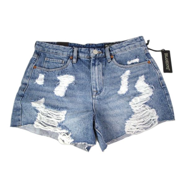 Blank NYC The Barrow Vintage Distressed High Rise Cotton Short 28 NWT (B10-18) - Picture 1 of 12